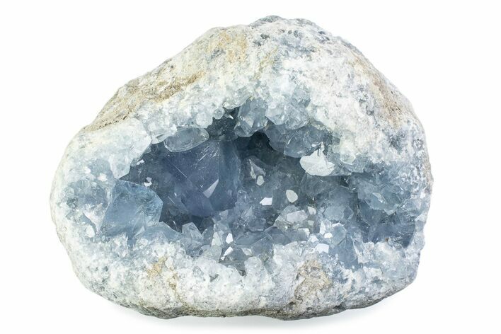 Sparkling Celestine (Celestite) Geode - Madagascar #376133